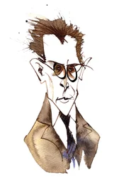 Anton von Webern, compositeur autrichien (1883-1945); caricature